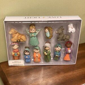 Resin Nativity Set LOVE & LIGHT Set Of 11